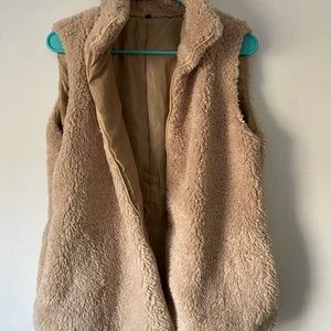 furry vest